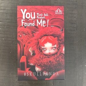 BNIB Authentic Pop Mart Skullpanda You Found Me Plush Doll Pendant - Ghostie